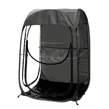 Portable Up Sports Tent, Shelter Outdoor Sports Events, Fishing and Camping, from Cold Wind and Rain, Black