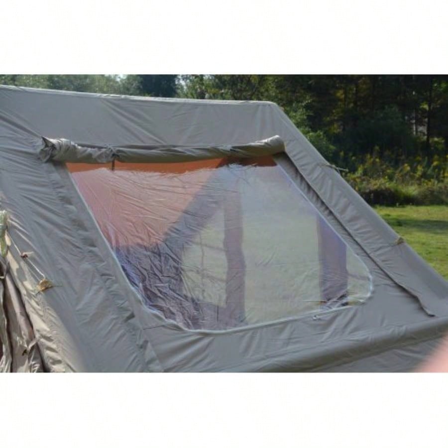 Inflatable Camping Tent Easy Setup 4 Season Glamping Tent with High Performance Inflatable Structure 4 - 6 Persons Waterproof Windproof Outdoor Self - Supporting Blow up Tent Tent Portable House Beige