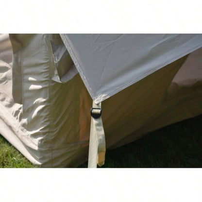 Inflatable Camping Tent Easy Setup 4 Season Glamping Tent with High Performance Inflatable Structure 4 - 6 Persons Waterproof Windproof Outdoor Self - Supporting Blow up Tent Tent Portable House Beige