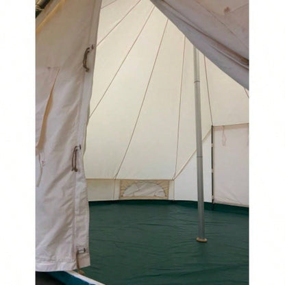 SAMHAIBEI 19.68*13.1ft Canvas Tent Bell Tent Glamping, 4 Seasons Yurt Tent Camping, Heavy Cotton Canvas Tent Family Camping, Outdoor Hunting, Bell tent with 8.53ft*6.56ft porch