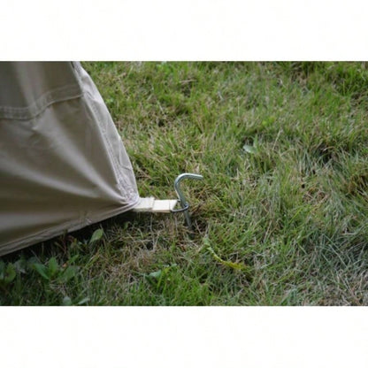 9.8x13ft with canopy, Inflatable Camping Tents with Hand Pump, Glamping Tents, Easy Setup Waterproof and Windproof Blow up Tent Beige