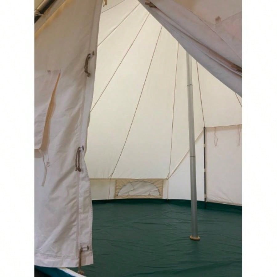 SAMHAIBEI 19.68*13.1ft Canvas Tent Bell Tent Glamping, 4 Seasons Yurt Tent Camping, Heavy Cotton Canvas Tent Family Camping, Outdoor Hunting, Bell tent with 8.53ft*6.56ft porch