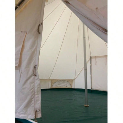 SAMHAIBEI 19.68*13.1ft Canvas Tent Bell Tent Glamping, 4 Seasons Yurt Tent Camping, Heavy Cotton Canvas Tent Family Camping, Outdoor Hunting, Bell tent with 8.53ft*6.56ft porch