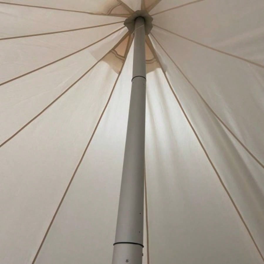 SAMHAIBEI 19.68*13.1ft Canvas Tent Bell Tent Glamping, 4 Seasons Yurt Tent Camping, Heavy Cotton Canvas Tent Family Camping, Outdoor Hunting, Bell tent with 8.53ft*6.56ft porch