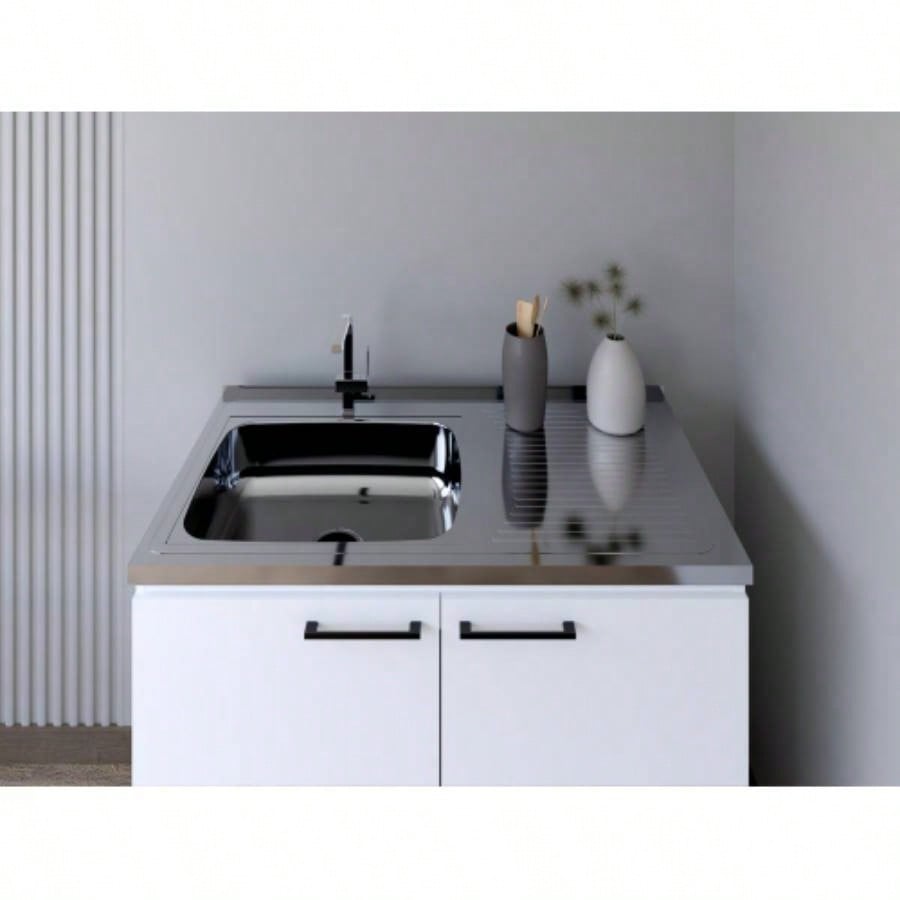 Utility Sink Cabinet Burwood, Kitchen, White