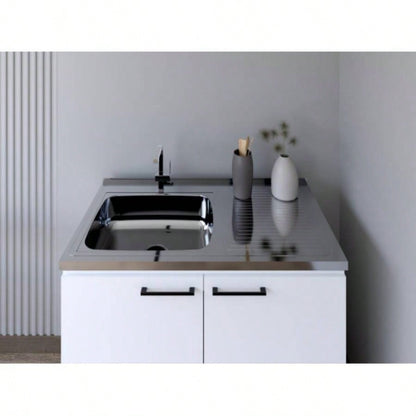 Utility Sink Cabinet Burwood, Kitchen, White