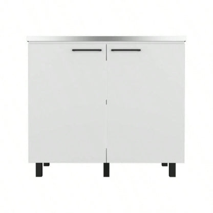 Utility Sink Cabinet Burwood, Kitchen, White