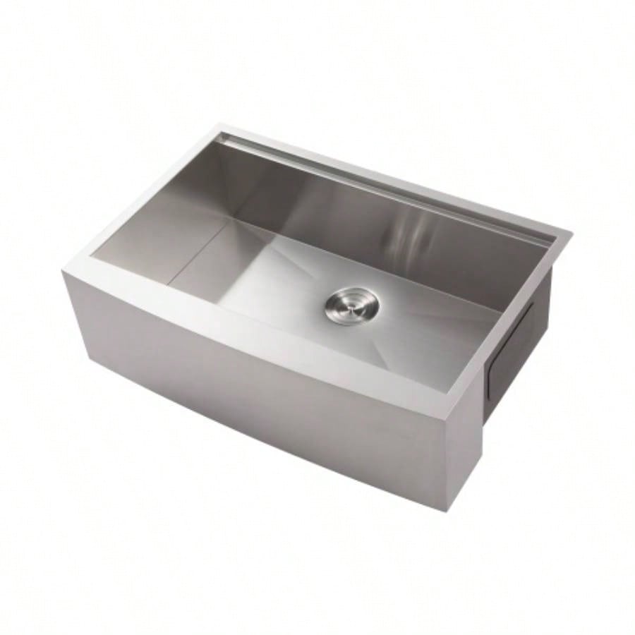 33x22x10Farmhouse Apron Single Bowl Stainless Steel Kitchen Sink with Workstation
