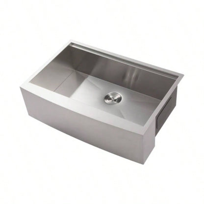 33x22x10Farmhouse Apron Single Bowl Stainless Steel Kitchen Sink with Workstation