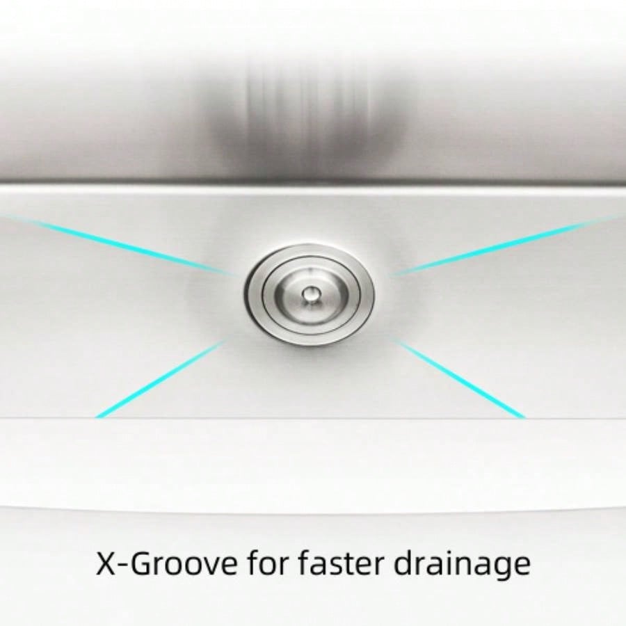 33x22x10Farmhouse Apron Single Bowl Stainless Steel Kitchen Sink with Workstation