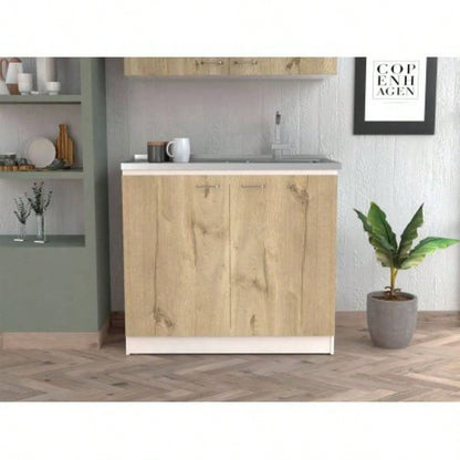 Utility Sink Vernal, Kitchen, White/ Light Oak