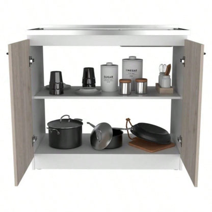 Utility Sink Vernal, Kitchen, Smokey Oak/ Light Gray