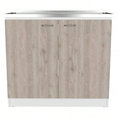 Utility Sink Vernal, Kitchen, Smokey Oak/ Light Gray