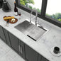 33x22 inch Kitchen Sink Drop In 16 Gauge Stainless Steel 33 Single Bowl Topmount Kitchen Sink Basin