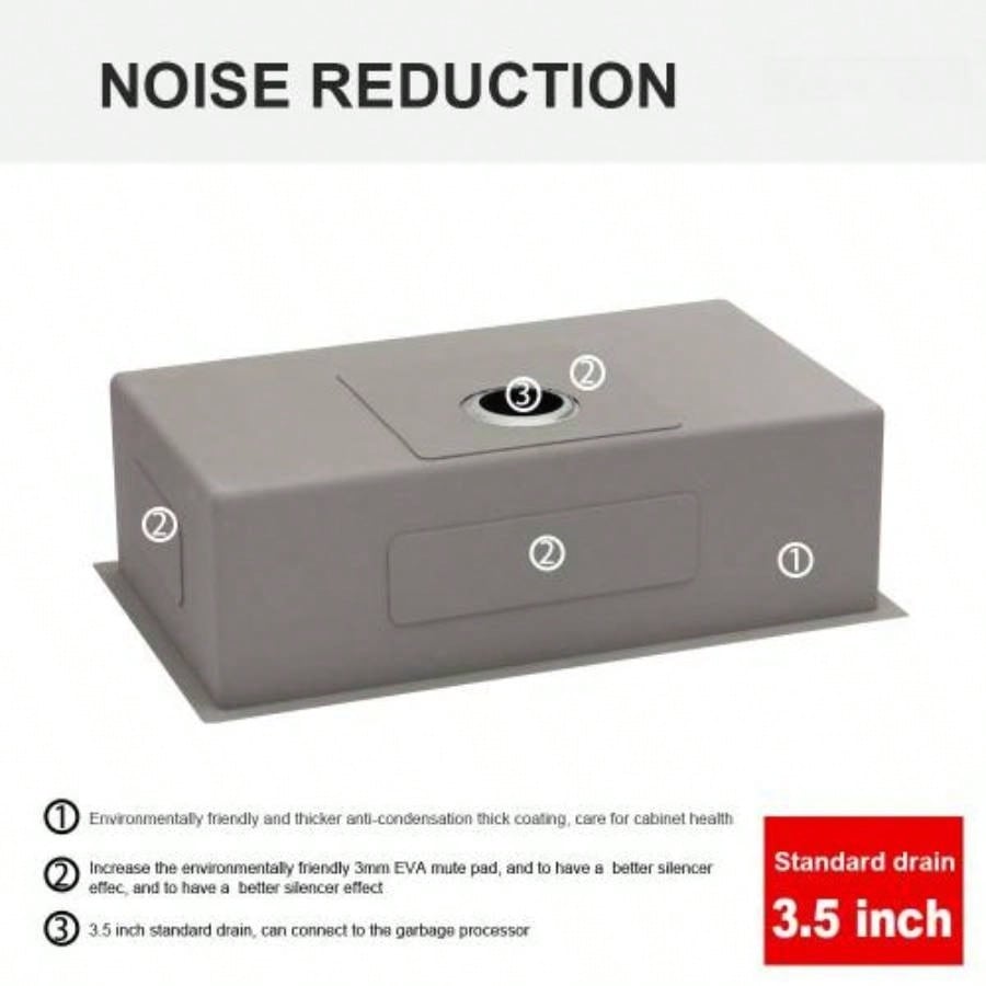 30 Inch Undermount Sink - 30x 18x 9 Undermount Stainless Steel Kitchen Sink 16 Gauge 9 Inch Deep Single Bowl Kitchen Sink Basin, Includes Drain Assembly No Additional Accessories