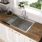 28 Inch Drop In Sink - 28 inch Kitchen Sink Drop in Topmount Single Bowl Sink 16 Gauge Stainless Steel Kitchen Sink Basin