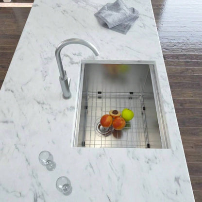 Laundry Workstation Sink - 24x 18x 13 Undermount Workstation Laundry Utility Sink Deep Single Bowl 16 Gauge Stainless Steel Laundry Tub Sinks