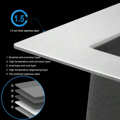 Laundry Sink 23 Inch - 23x18x12 Inch Undermount Laundry Utility Sink Deep Single Bowl 16 Gauge Stainless Steel Laundry Tub Sinks