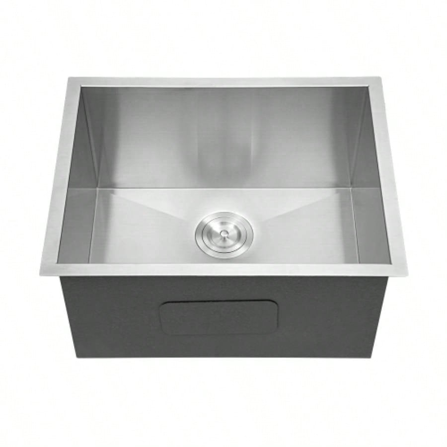 Laundry Sink 23 Inch - 23x18x12 Inch Undermount Laundry Utility Sink Deep Single Bowl 16 Gauge Stainless Steel Laundry Tub Sinks