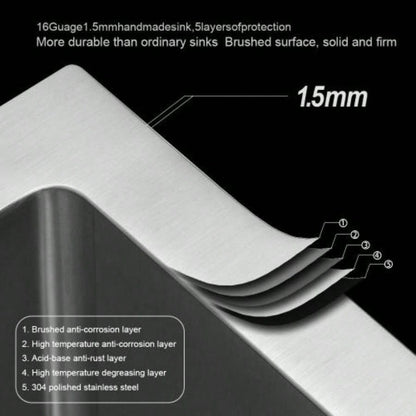 23 Inch Undermount Sink - 23x 18x 9 Undermount Stainless Steel Kitchen Sink 16 Gauge 9 Inch Deep Single Bowl Kitchen Sink Basin, Includes Drain Assembly No Additional Accessories