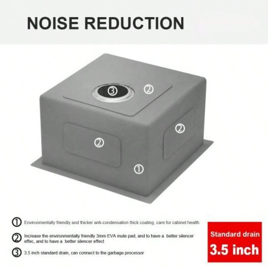 15 Inch Undermount Sink - 15x 17x 9 Undermount Stainless Steel Kitchen Sink 16 Gauge 9 Inch Deep Single Bowl Kitchen Sink Basin, Includes Drain Assembly No Additional Accessories