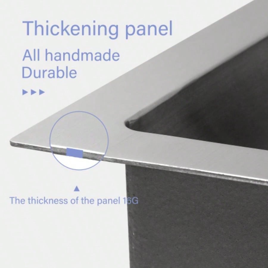 24 Inch Farmhouse Kitchen Sink - 24x21x10 Stainless Steel Apron Front Farmhouse Sink 10 Inch Deep 16 Gauge Single Bowl Kitchen Sink Basin