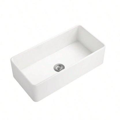 Inch White Farmhouse Sink Deep Apron Sink Undermount Farmhouse Kitchen Sink Single Farm Sink