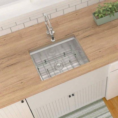 Laundry Workstation Sink - 24x 18x 13 Undermount Workstation Laundry Utility Sink Deep Single Bowl 16 Gauge Stainless Steel Laundry Tub Sinks