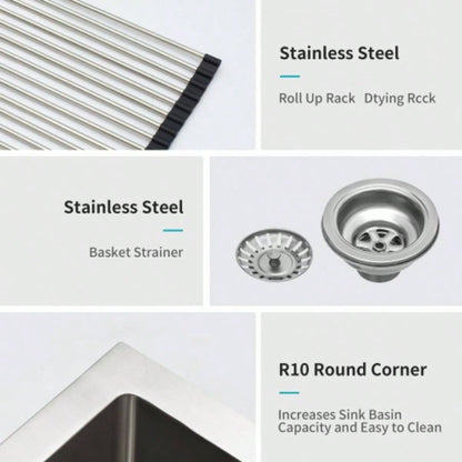 Double Bowl 50/50 Farmhouse Sink - 33x21x10 Stainless Steel Apron Front Kitchen Sink 16 Gauge with Two 10 Deep Basin