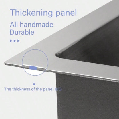 17 Inch Undermount Sink - 17x19x10 16 Gauge Single Bowl Kitchen Sink 10 Inch Deep Bar/Prep Sink Basin