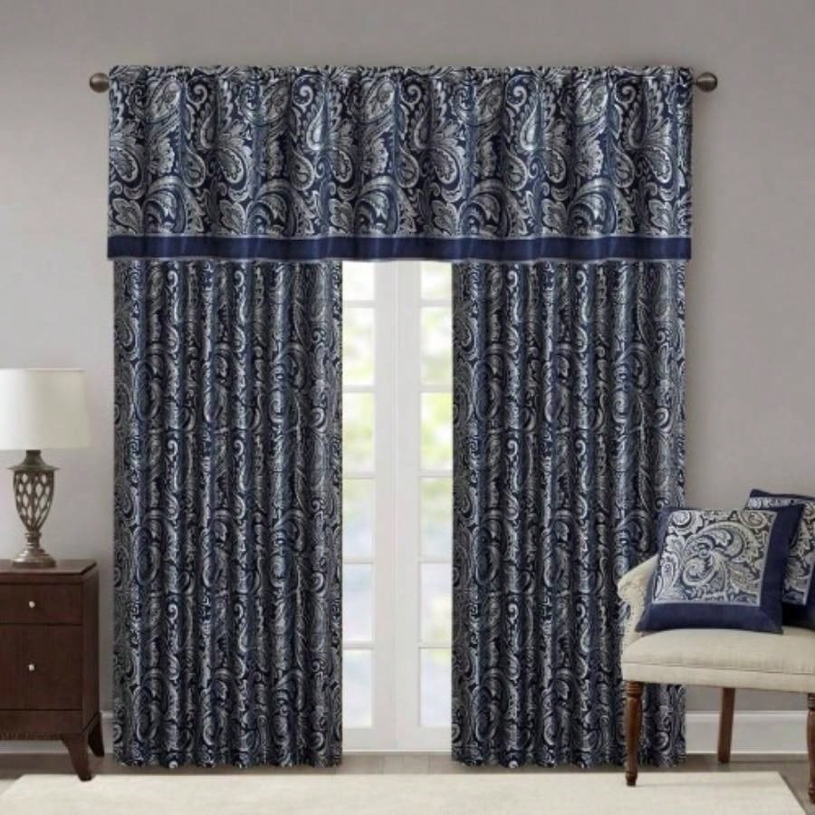 Jacquard Curtain Panel Pair2 Pcs Window Panels