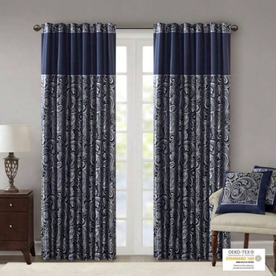 Jacquard Curtain Panel Pair2 Pcs Window Panels