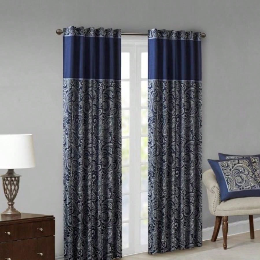 Jacquard Curtain Panel Pair2 Pcs Window Panels