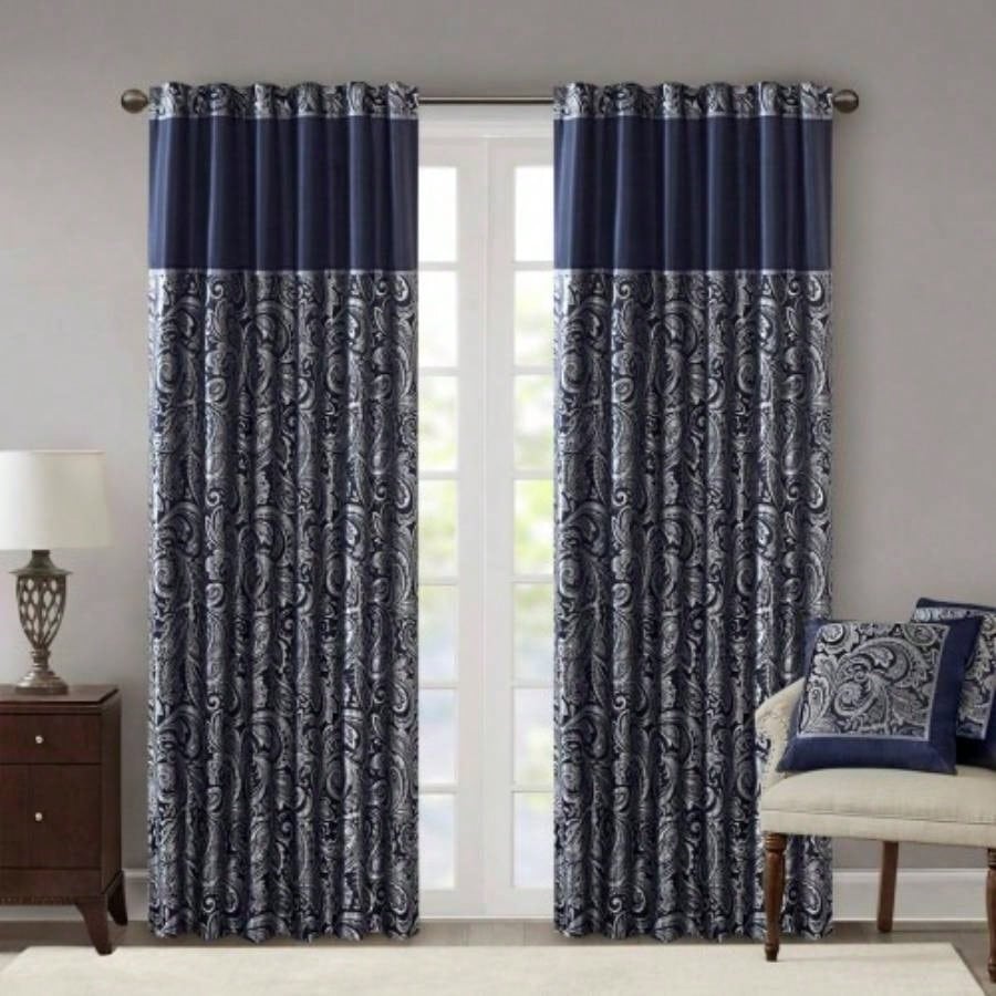 Jacquard Curtain Panel Pair2 Pcs Window Panels