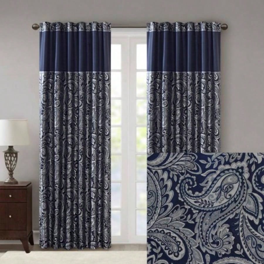Jacquard Curtain Panel Pair2 Pcs Window Panels
