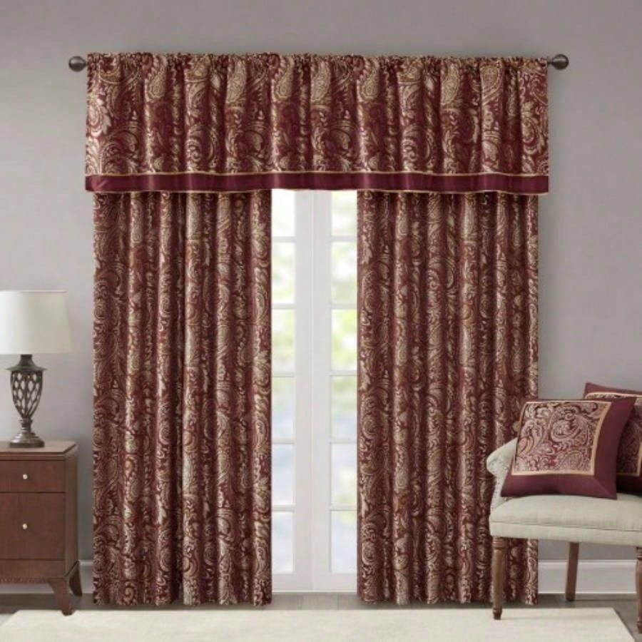 Jacquard Curtain Panel Pair2 Pcs Window Panels