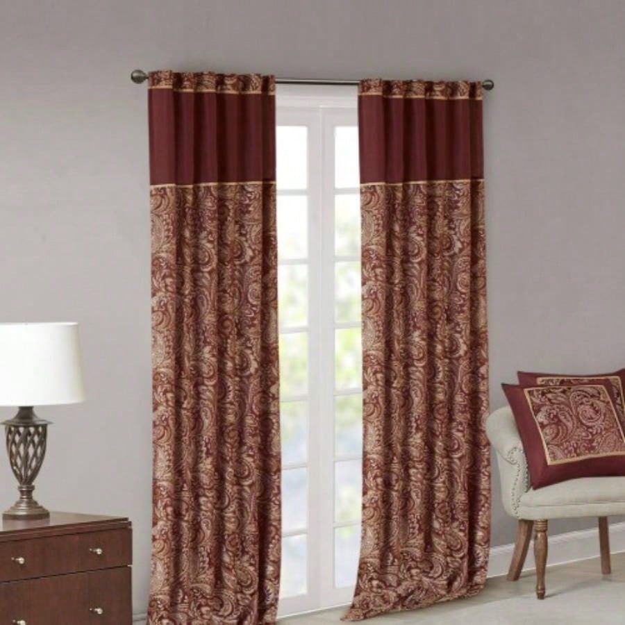 Jacquard Curtain Panel Pair2 Pcs Window Panels