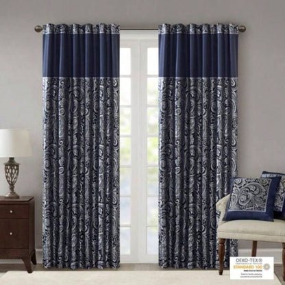 Jacquard Curtain Panel Pair2 Pcs Window Panels