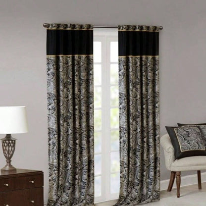 Jacquard Curtain Panel Pair2 Pcs Window Panels