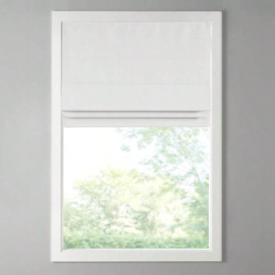 Basketweave Room Darkening Cordless Roman Shade