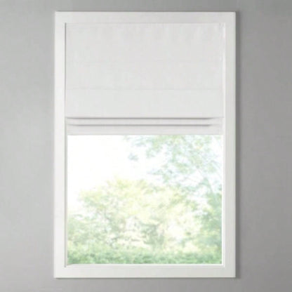 Basketweave Room Darkening Cordless Roman Shade