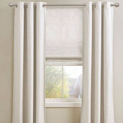 Printed Faux Silk Room Darkening Cordless Roman Shade