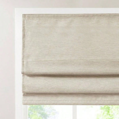 Printed Faux Silk Room Darkening Cordless Roman Shade