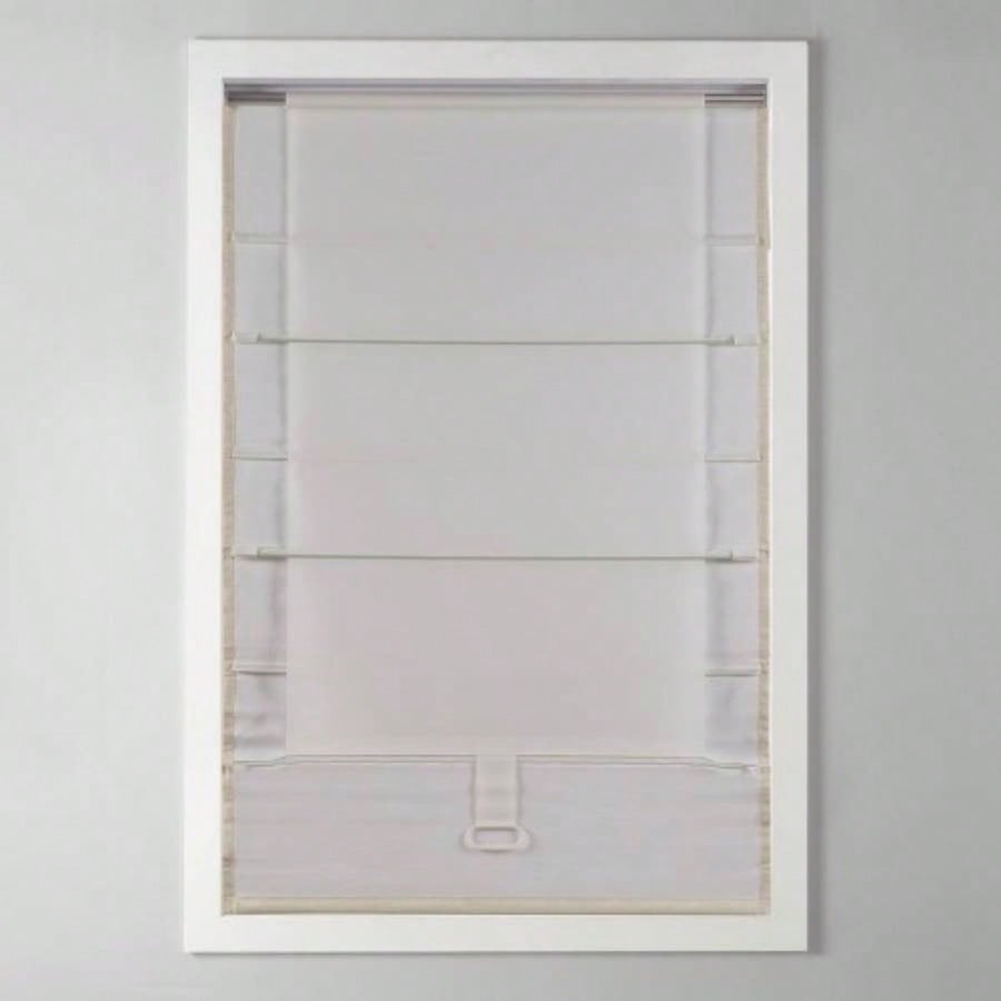 Printed Faux Silk Room Darkening Cordless Roman Shade