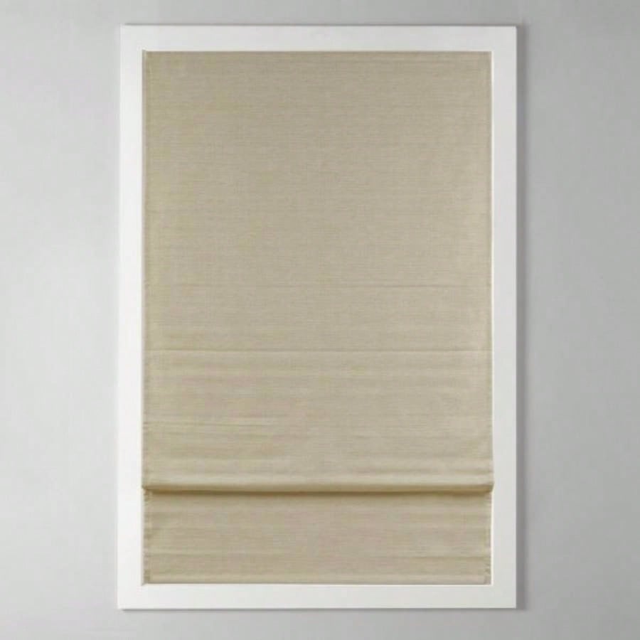 Printed Faux Silk Room Darkening Cordless Roman Shade