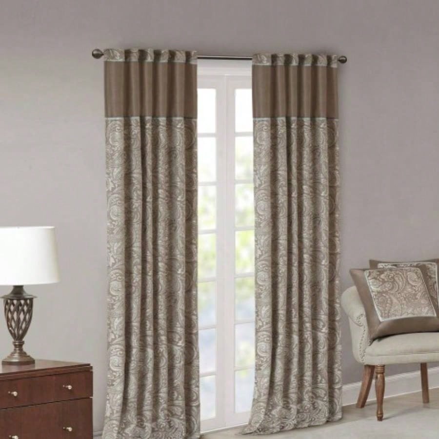 Jacquard Curtain Panel Pair2 Pcs Window Panels