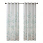 Burnout Printed Curtain Panel Pair2 Pcs Window Panels