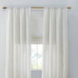 Linen Blend Light Filtering Curtain Panel Pair2 Pcs Window Panels