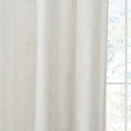 Linen Blend Light Filtering Curtain Panel Pair2 Pcs Window Panels