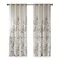 Burnout Printed Curtain Panel Pair2 Pcs Window Panels